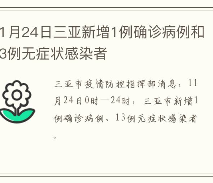 三亚新增1例/三亚新增病例