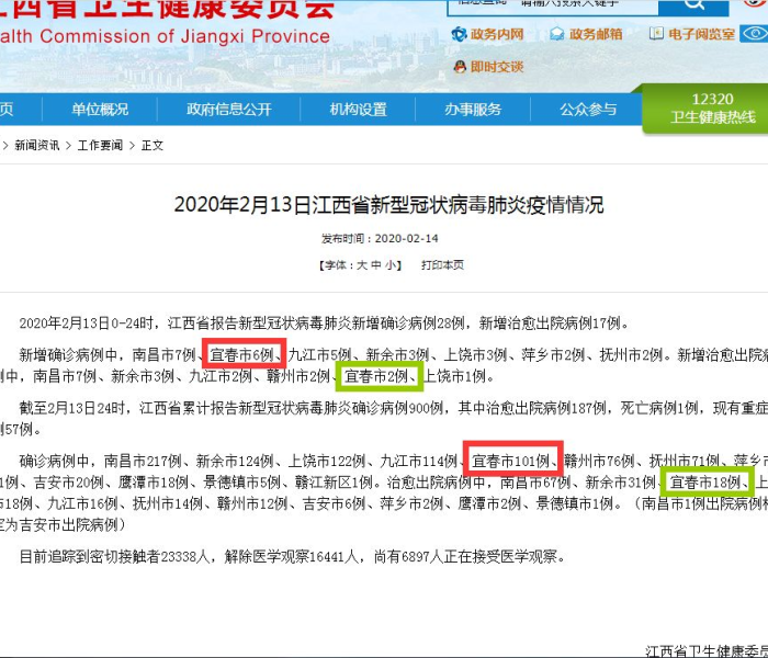 江西宜春疑似病例/江西宜春确诊新型肺炎