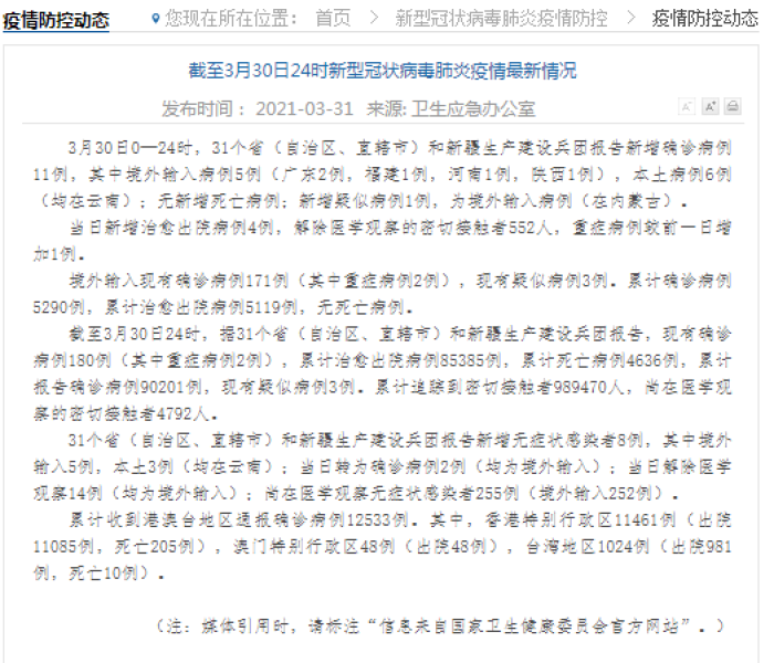 31省新增确诊病例最新消息/31省新增确诊病例最新消息今天 31省新增确诊病例最新消息/31省新增确诊病例最新消息今天