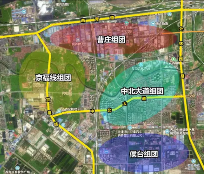 【天津中北镇区位图,天津中北镇地图】