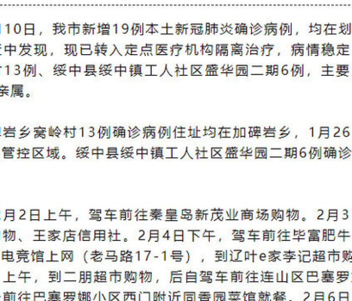 辽宁的确诊病例/辽宁的确诊病例在哪里