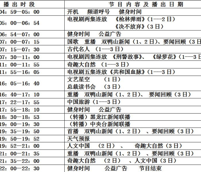 【黑河新闻联播播出时间,黑河新闻联播播出时间表】
