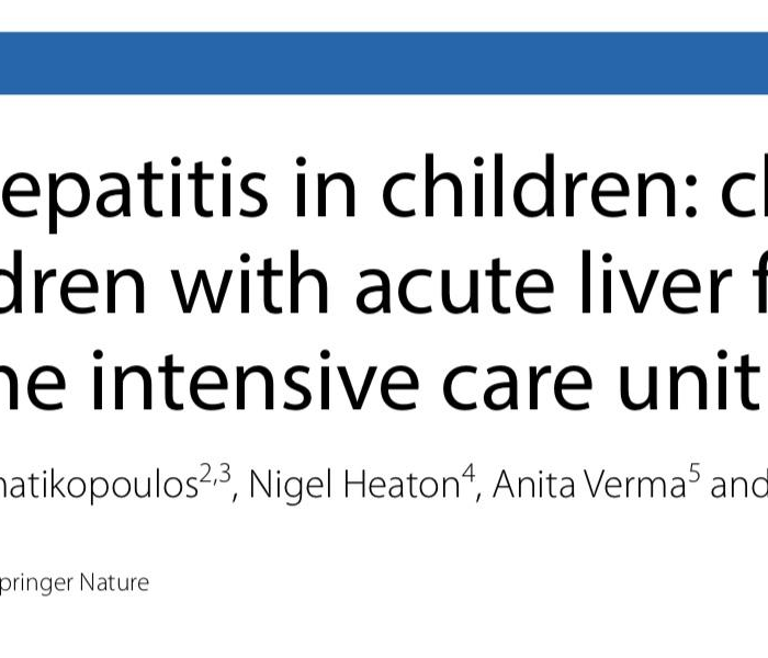 原因不明肝炎治疗指南/不明原因肝炎的治疗现状